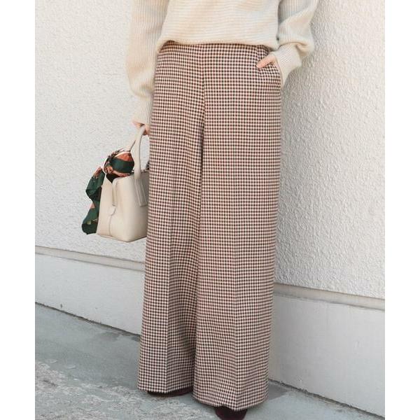 Ships For Women シップスウィメン 手洗い可能 チェックサイドジップワイドパンツ タカシマヤファッションスクエア 通販 Paypayモール