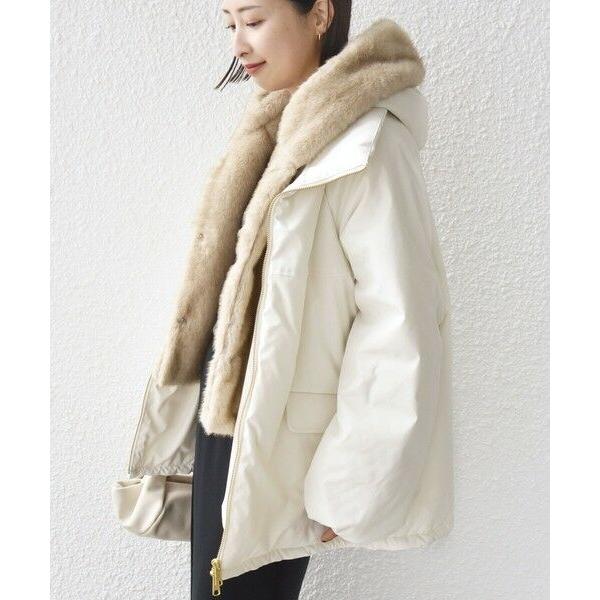 SHIPS（シップス） 【WEB限定】2WAY フェイクファー 中綿 ブルゾン