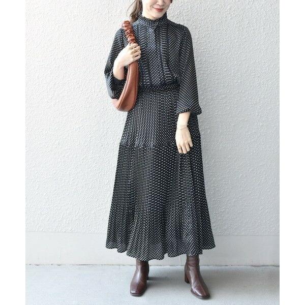 SHIPS for women / シップスウィメン *〈手洗い可能〉ドットフリル  