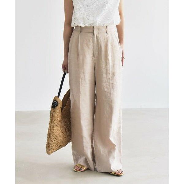 【SHIPS】リネンイージーパンツ(Mサイズ) SHIPS パンツ SHIPS: フレックスリネン イージー メンズ