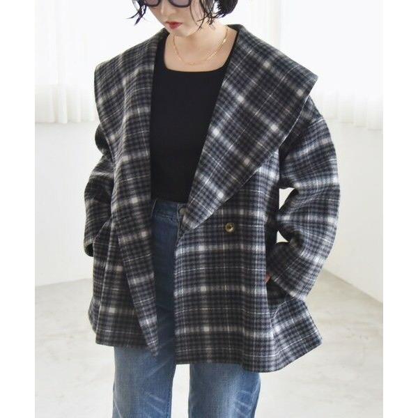 quaranciel （SHIPS）リバーケープショートコート SHIPS（シップス） quaranciel: リバー ケープ ショート コート 25AW