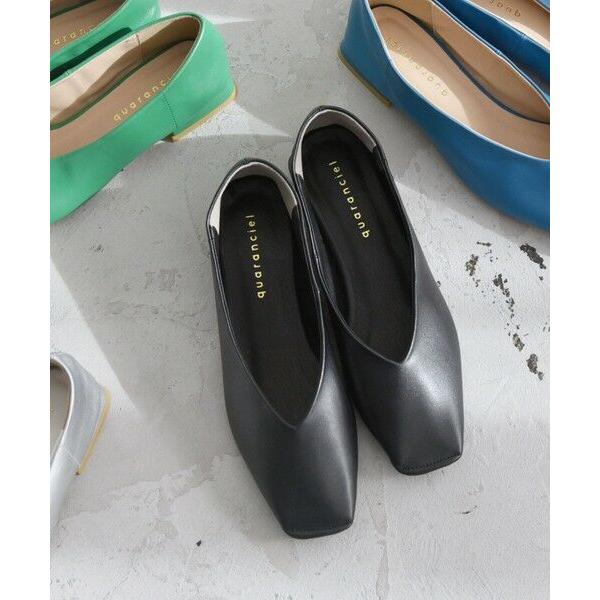 SHIPS（シップス） quaranciel: Vカット スクエア トゥ フラット