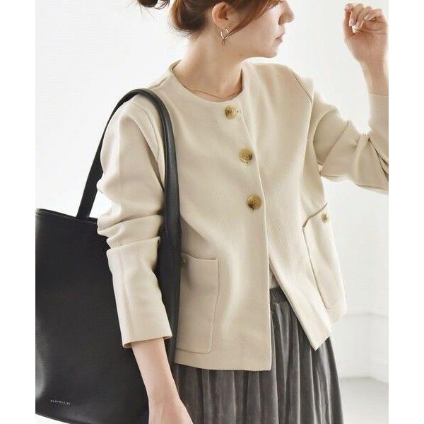 新品未使用quaranciel カーディガン SHIPS シップス SHIPS（シップス） quaranciel:〈手洗い可能〉ノーカラー クラシカル