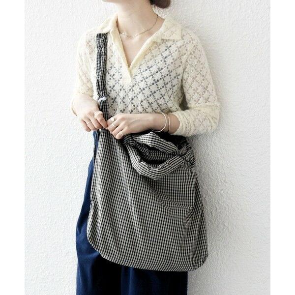 SHIPS（シップス） SHIPS any: 3WAY チェック ギャザー ショルダー