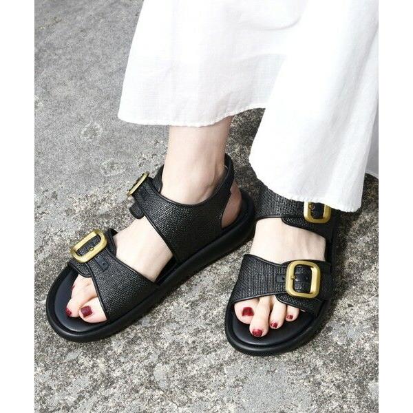 【SHIPS any別注】eblouna:バックルベルト サンダル　未使用 37 SHIPS for women / シップスウィメン 【SHIPS any別注】eblouna