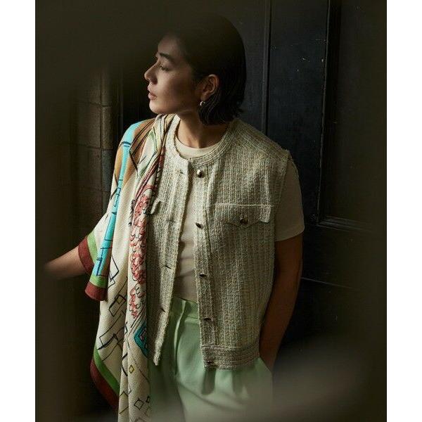 早い者勝ち❗️TOMORROWLAND ツイードベスト TOMORROWLAND（トゥモローランド） ミックスツイード ショートベスト
