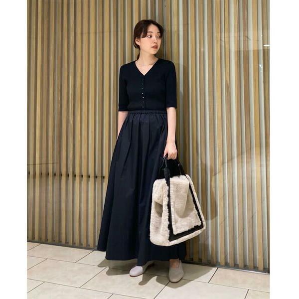 Tomorrowland トゥモローランド マテリアルコンビ Vネックワンピース タカシマヤファッションスクエア 通販 Paypayモール