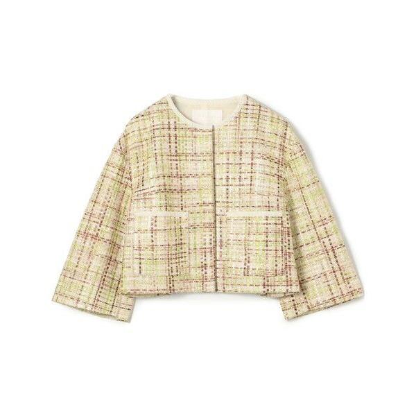 TOMORROWLAND（トゥモローランド） モザイクツイード ショートクルー