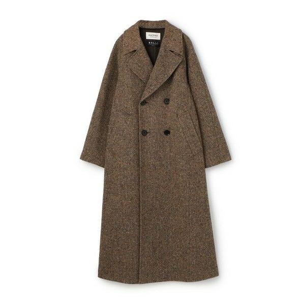 TOMORROWLAND　ダブル チェスターフィールドコート ネップ　モヘア調 TOMORROWLAND ダブル チェスターフィールドコート ネップ モヘア調