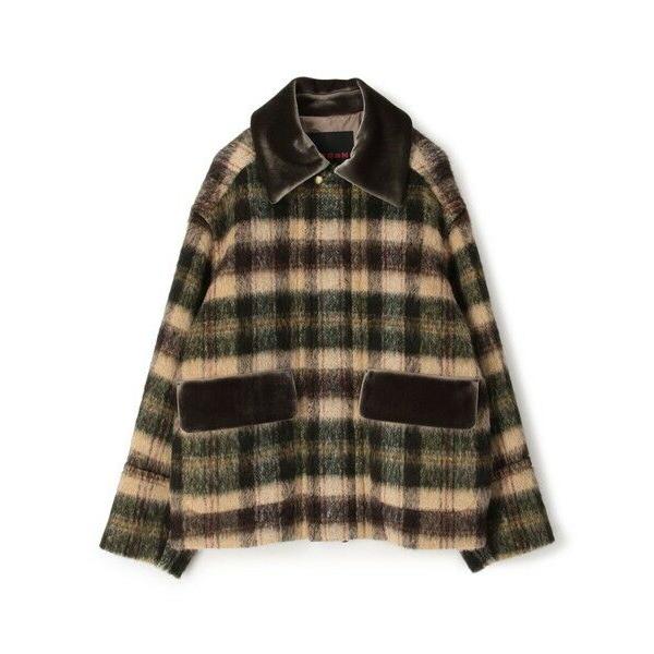 TOMORROWLAND（トゥモローランド） シャギーチェック ジップアップ