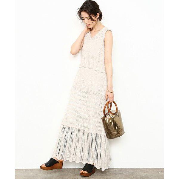 Adam Et Rope アダム エ ロペ レース編みニットワンピース キャミ付き タカシマヤファッションスクエア 通販 Paypayモール