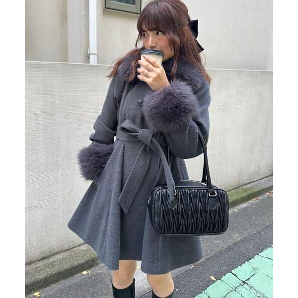 MAJESTIC LEGON（マジェスティックレゴン） 2wayフェイクファーカラー 