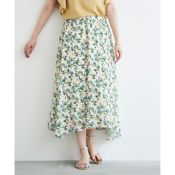 le.coeur blanc / ルクールブラン レモンプリントフレアスカート  