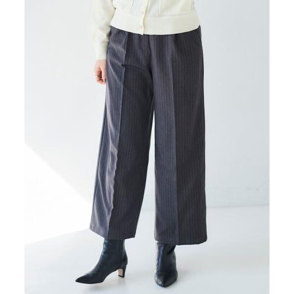 ルクールブラン（le．coeur blanc）/タックワイドセンタープレスパンツ le.coeur blanc（ルクールブラン） タックワイドセンタープレスパンツ