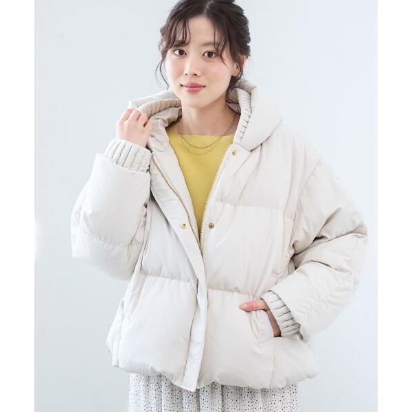 le.coeur blanc（ルクールブラン） プリーツレイヤードフードショート