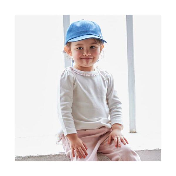 petit main / プティマイン 【オーガニック】バックフリル長T  