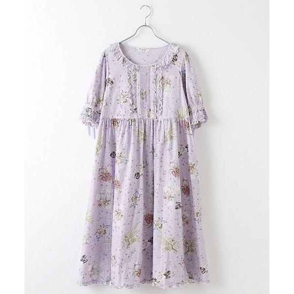 Pink House ピンクハウス 染花とリボンのまどいプリントミディワンピース タカシマヤファッションスクエア 通販 Paypayモール