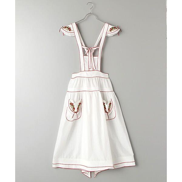 輝い ピンクハウス いちご刺繍入りエプロン asakusa.sub.jp