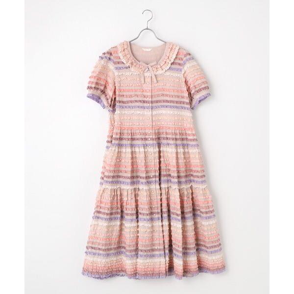 PINK HOUSE（ピンクハウス） ミックスフリル使いワンピース