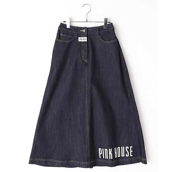 PINK HOUSE（ピンクハウス） ビックロゴプリントストレッチデニム