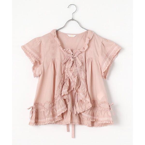 PINKHOUSEピンクハウス 半袖コットンボレロ 綿レース