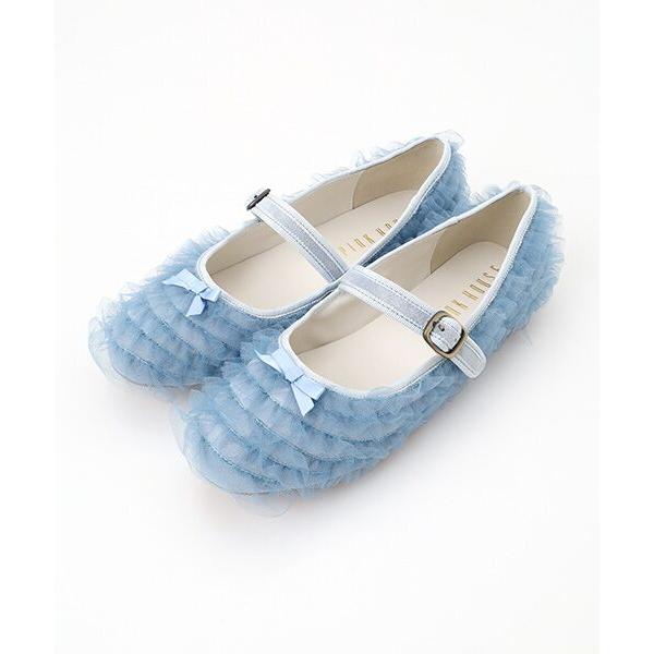 PINK HOUSE（ピンクハウス） ソフトチュールフリルバレエシューズ