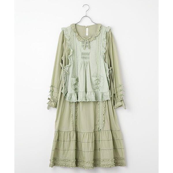 ピンクハウス♡タブリエ付き♡ロングワンピース ピンクハウス☆ロングタブリエ PINK HOUSE / ピンクハウス