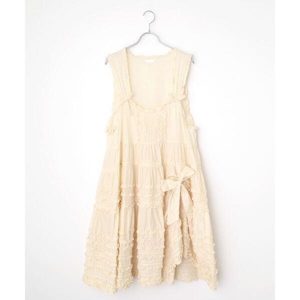 ピンクハウス　ワンピース　ダブリエ　たくし上げ　チェック　綿ローン　ピコフリル ピンクハウス ワンピース ダブリエ たくし上げ チェック 綿