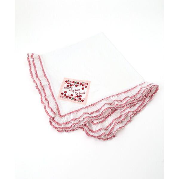 最終価格❗ピンクハウス❤️可愛いチェリー刺繍のワッペン PINK HOUSE（ピンクハウス） チェリーワッペン使いストール