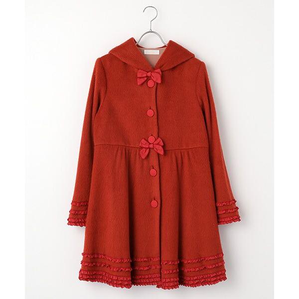 PINK HOUSE（ピンクハウス） スムースシャギーフード付きカーディガン