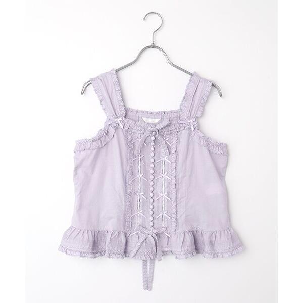 PINK HOUSE（ピンクハウス） フリル使いローンキャミソールブラウス