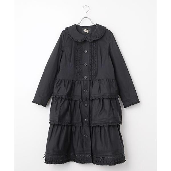 【極美品】PINK HOUSE ダブリエ ブラック ピコフリル リボン PINK HOUSE ダブリエ ワンピース リボン ピコフリル たくし上げ - メルカリ