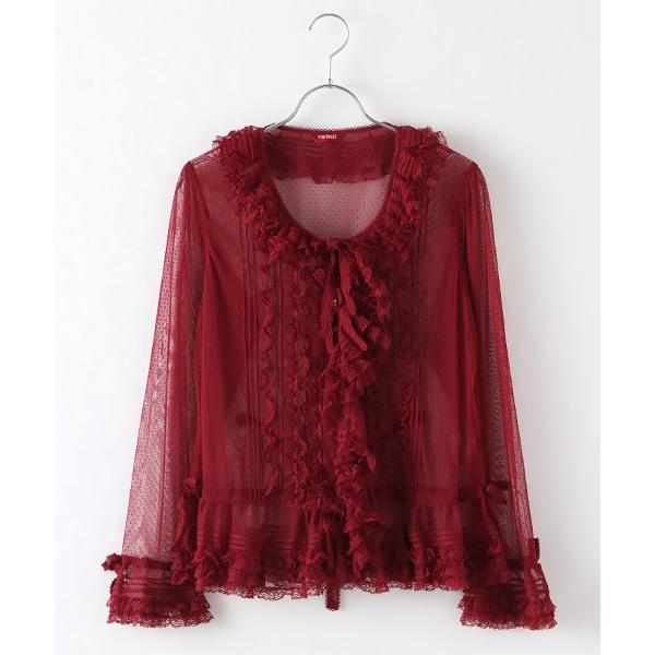 Pink House ピンクハウス 横浜高島屋ポップアップストア限定カラー ドットチュールフリルブラウス タカシマヤファッションスクエア 通販 Paypayモール