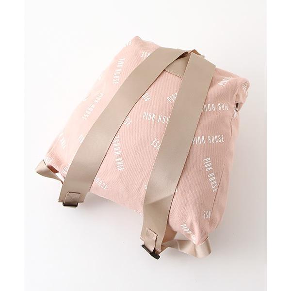 爆安 のpink House ピンクハウス ランダムロゴプリントリュック 高評価なギフト の