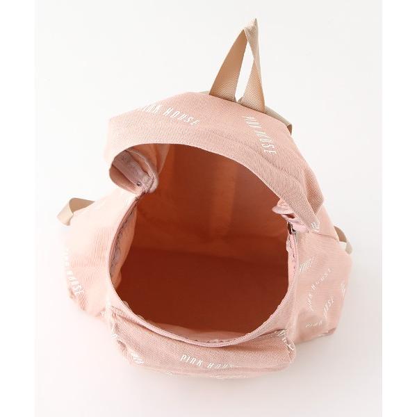 爆安 のpink House ピンクハウス ランダムロゴプリントリュック 高評価なギフト の