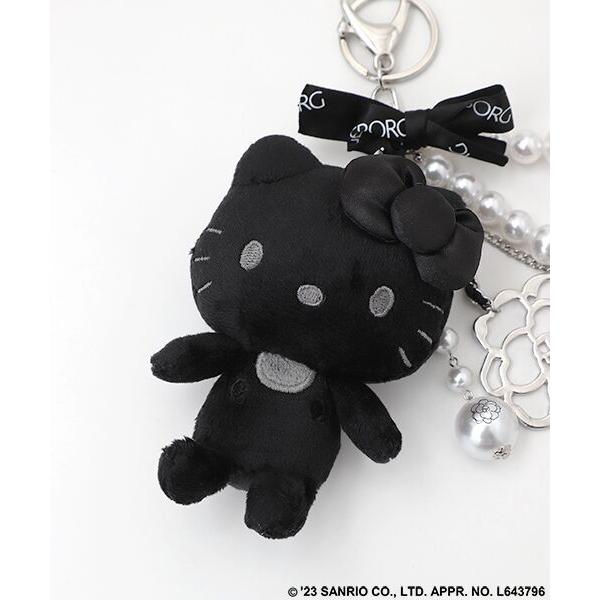 INGEBORG インゲボルグ キティ ブラック シルバー チャーム INGEBORG（インゲボルグ） 【INGEBORG×HELLO KITTY】キーチャーム