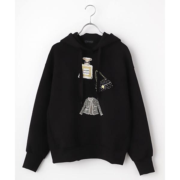 シグネチャーモチーフフーディ INGEBORG（インゲボルグ） ○シグネチャーモチーフ刺繍フーディ