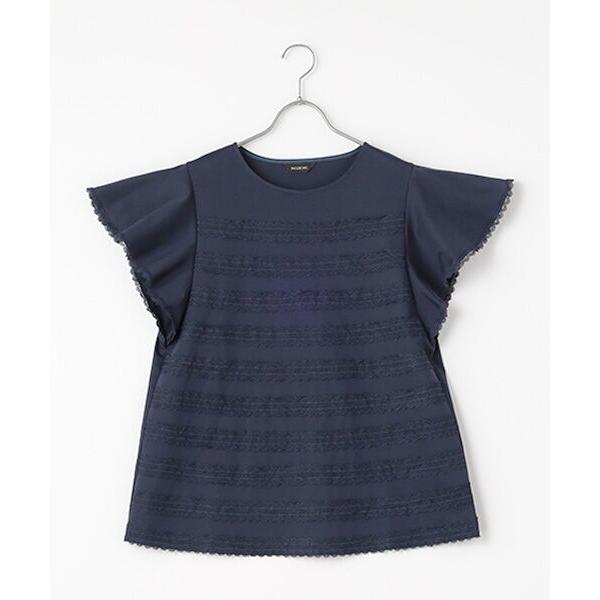 INGEBORG（インゲボルグ） レース使いフレアスリーブカットソー