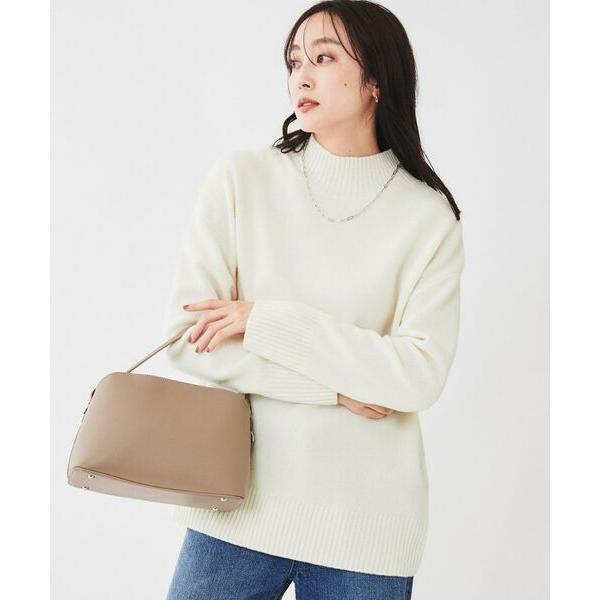 極美品 アンタイトル ラムウールカシミヤ ボトルネックプルオーバーニット UNTITLED（アンタイトル） ラムウールカシミヤ ボトルネックプル