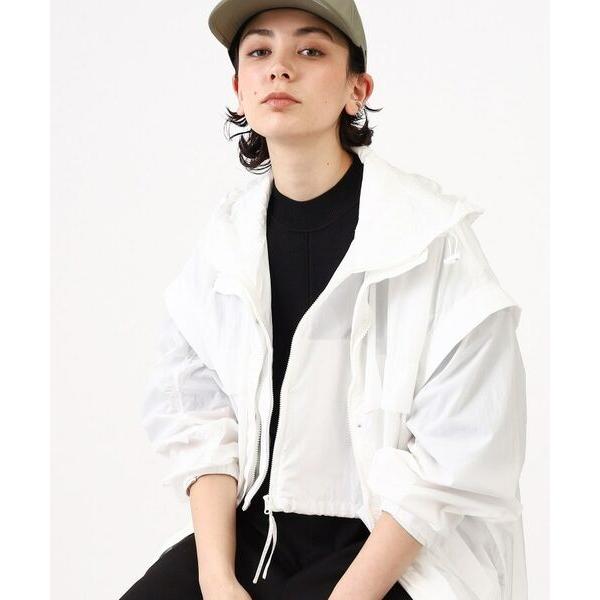 美品　インディヴィ【撥水/洗える】マウンテンパーカー　アイボリー INDIVI / インディヴィ 春SALE！【撥水／UVケア】マルチWAY
