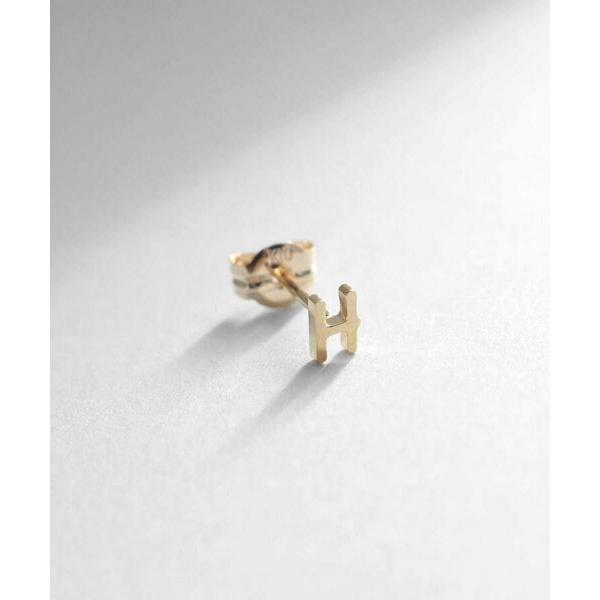 COCOSHNIK / ココシュニック 【WEB限定】イニシャルＨ スタッドピアス