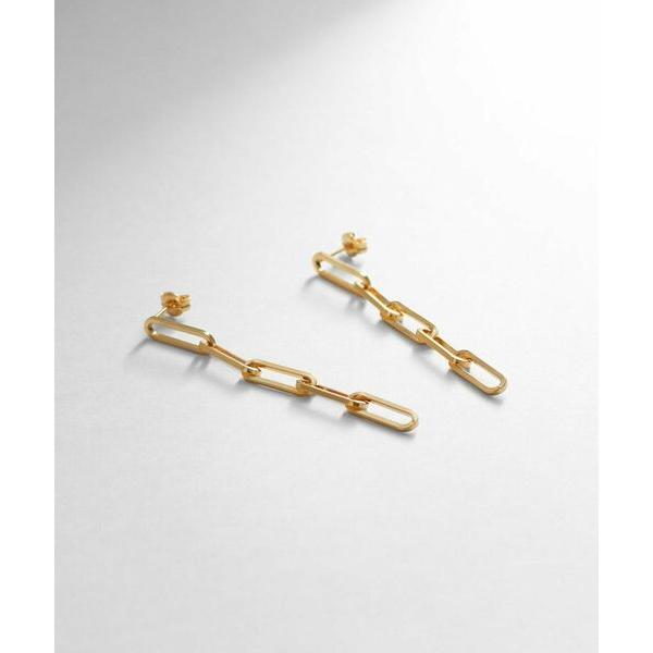 COCOSHNIK / ココシュニック シルバー チェーンピアス フラット