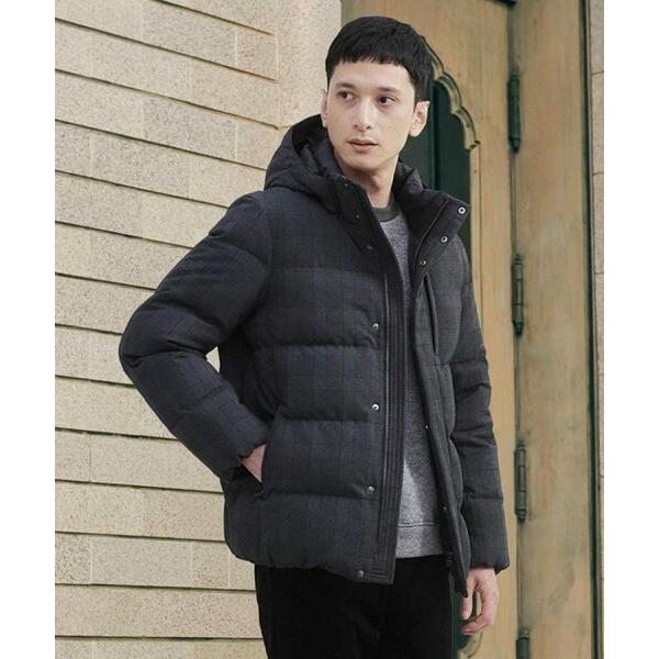 TAKEO KIKUCHI（タケオキクチ） ウールライク チェック ダウン