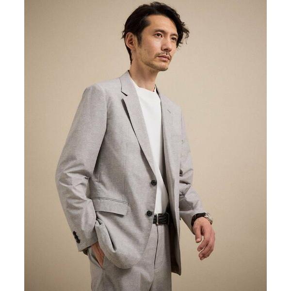 メンズ TAKEO KIKUCHI クールドッツストレッチジャケット グレー系 2
