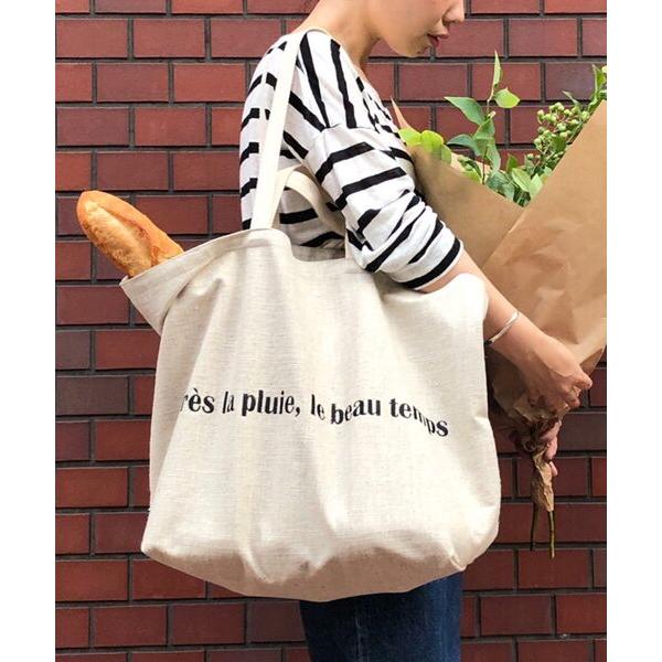 BEARDSLEY / ビアズリー レタード刺繍トートバッグ  