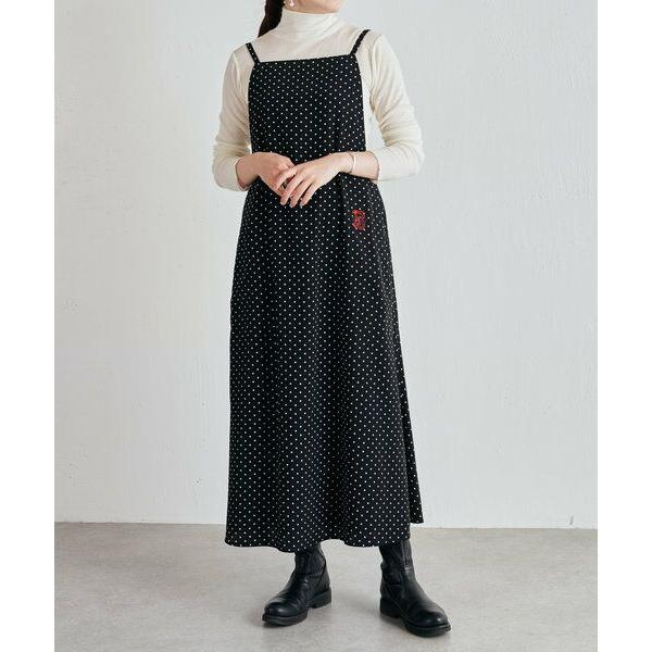 BEARDSLEY / ビアズリー B刺繍ドットサロペットワンピース  