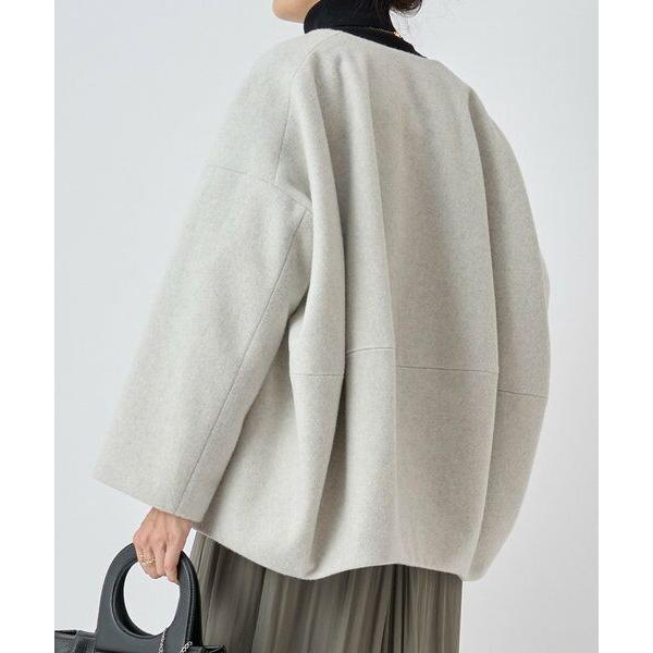 BEARDSLEY / ビアズリー 後ろぷっくりウールショートコート BEARDSLEY / ビアズリー 後ろぷっくりウールショートコート