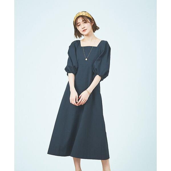 ルージュ・ヴィフ ラクレ（Rouge vif la cle）/ボリュームスリーブシェルタリングワンピース Rouge vif la cle（ルージュヴィフラクレ） Rouge vif la cle