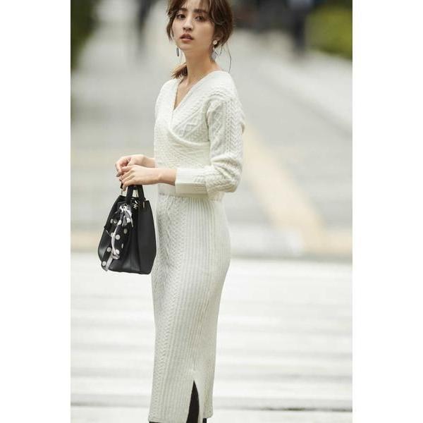 Proportion Body Dressing プロポーションボディドレッシング アランカシュクールニットワンピース タカシマヤファッションスクエア 通販 Paypayモール