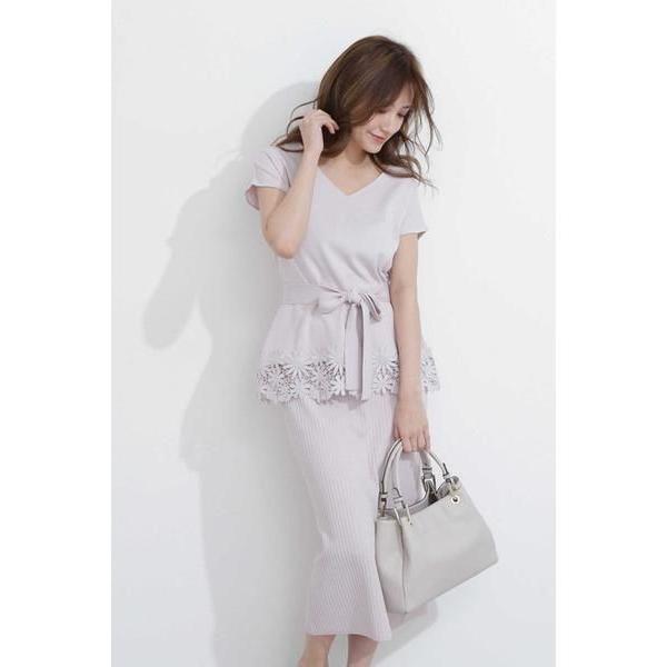 Proportion Body Dressing プロポーションボディドレッシング ウエストマーク裾レースニット タイトスカートセットアップ タカシマヤファッションスクエア 通販 Paypayモール
